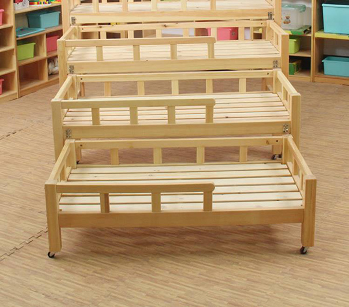 實(shí)木幼兒園四層推拉午睡兒童床 幼兒園四層床批發(fā)