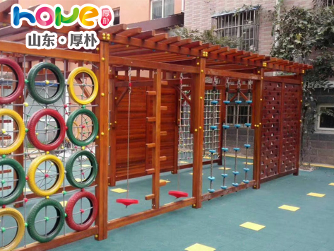 幼兒園木質(zhì)攀爬組合