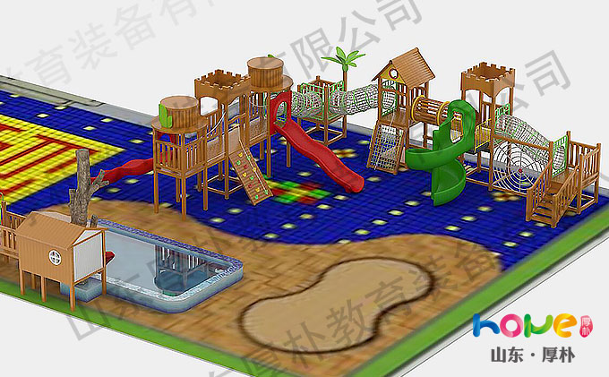 兒童滑梯秋千組合種類有多少適合多大的場地