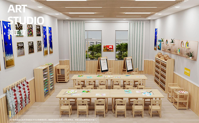 幼兒園美工室設(shè)計(jì)讓幼兒趣玩美工樂(lè)繪童年